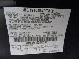 2016 Ford Flex SEL Black 3.5L AT 2Wd #F24725
